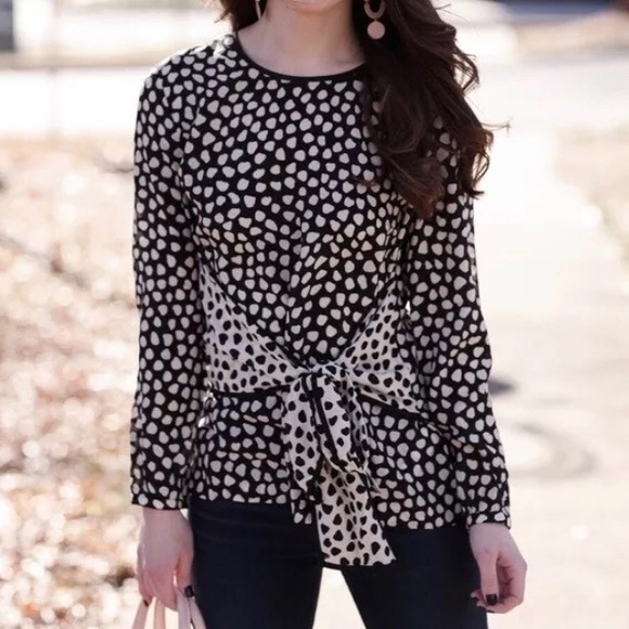 J. Crew Tops - J Crew Tie Silk Blouse